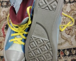 $45 Converse Chuck Taylor All Star Multicolor High Tops - Red/Blue/Yellow - Size 10.5